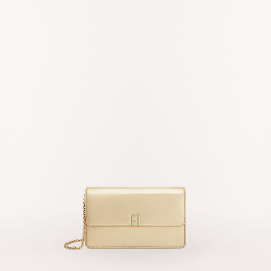 Furla Diamante Crossbody Bag Color Gold Mini