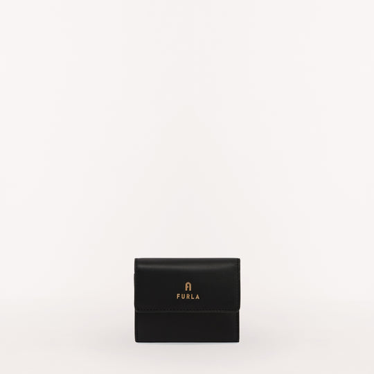 Furla Camelia Compact Trifold Zip Wallet Nero O6 S
