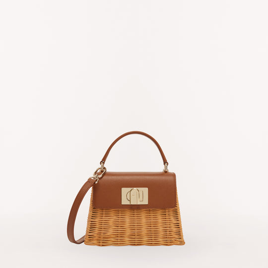 Furla 1927 Top Handle Bag Cognac H Mini