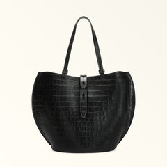 Furla Unica Tote Bag Nero O6 L WB00946COV000O60001020