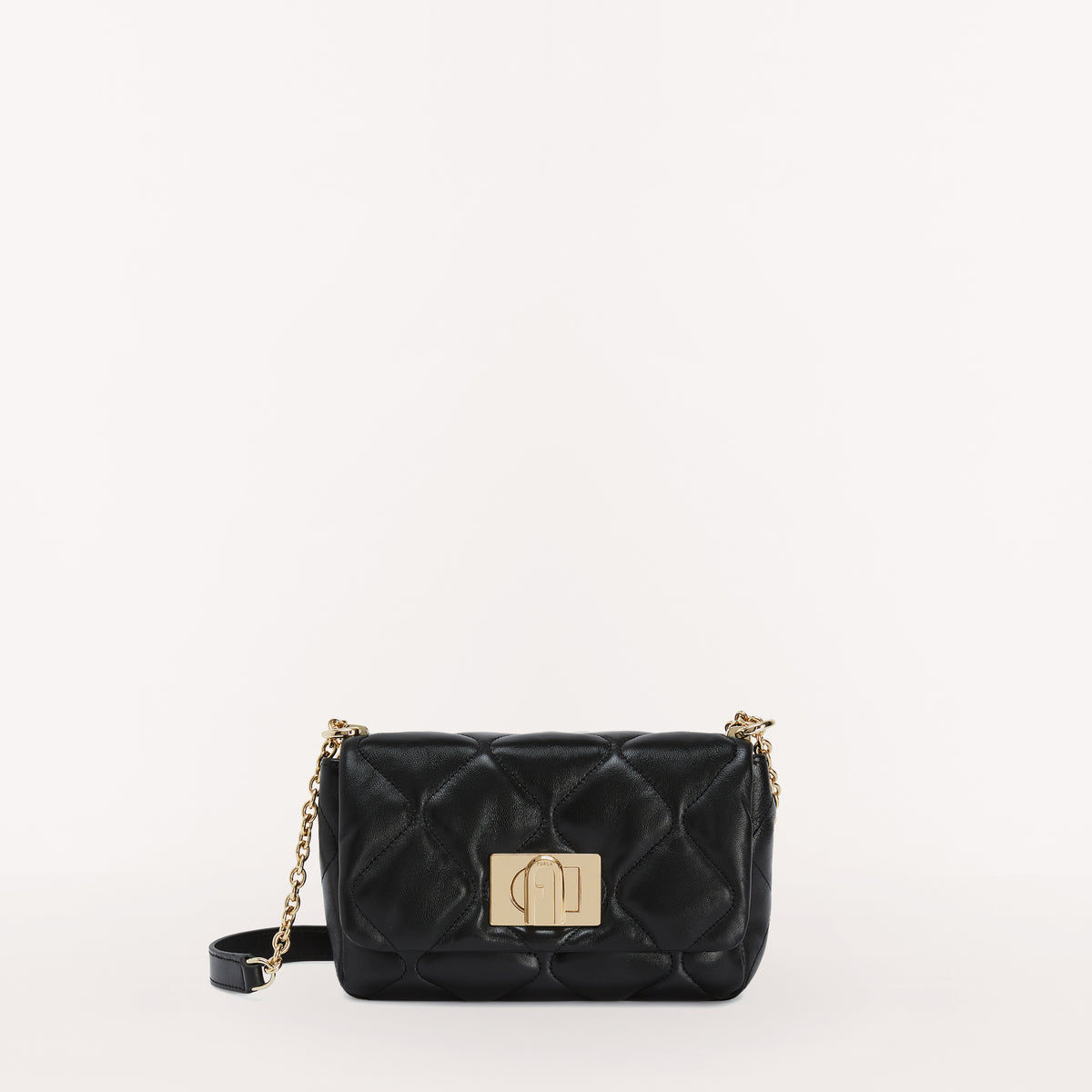 Furla 1927 20 Quilted Crossbody Bag Nero O6 Mini WB01062 WB01062BX2267O60001007