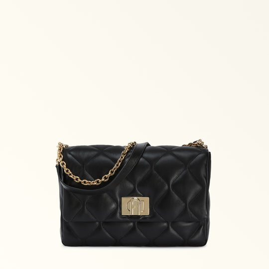 Furla 1927 Quilted Crossbody Bag Nero O6 M