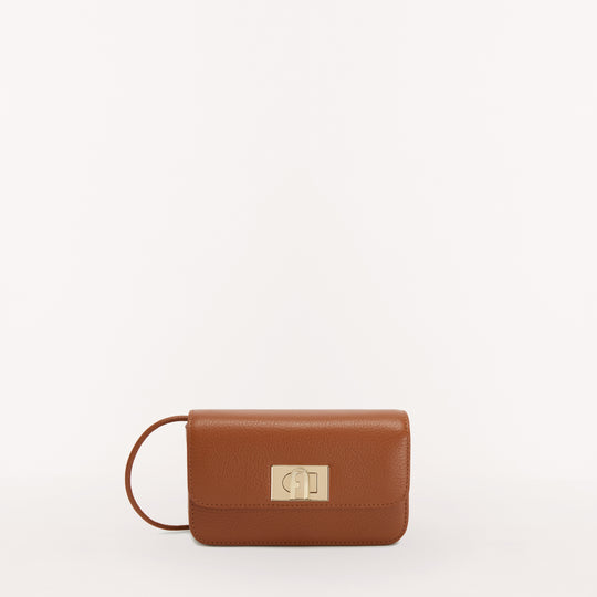 Furla 1927 Crossbody Bag w/ Loops Cognac H Mini
