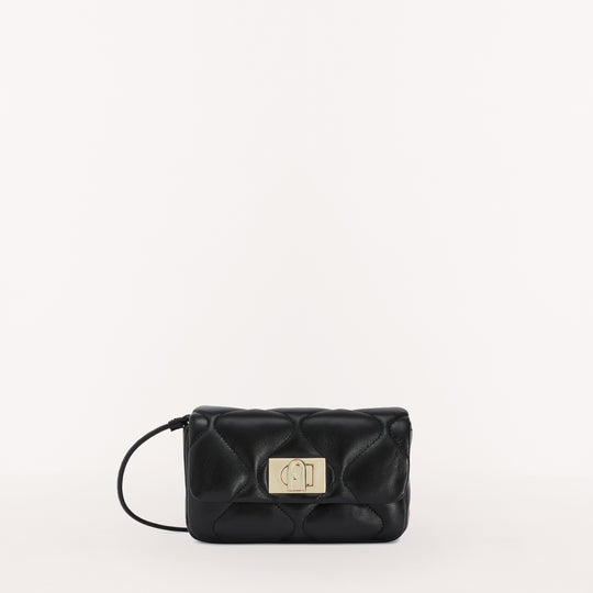 Furla 1927 Crossbody Bag w/ Loops Nero O6 Mini