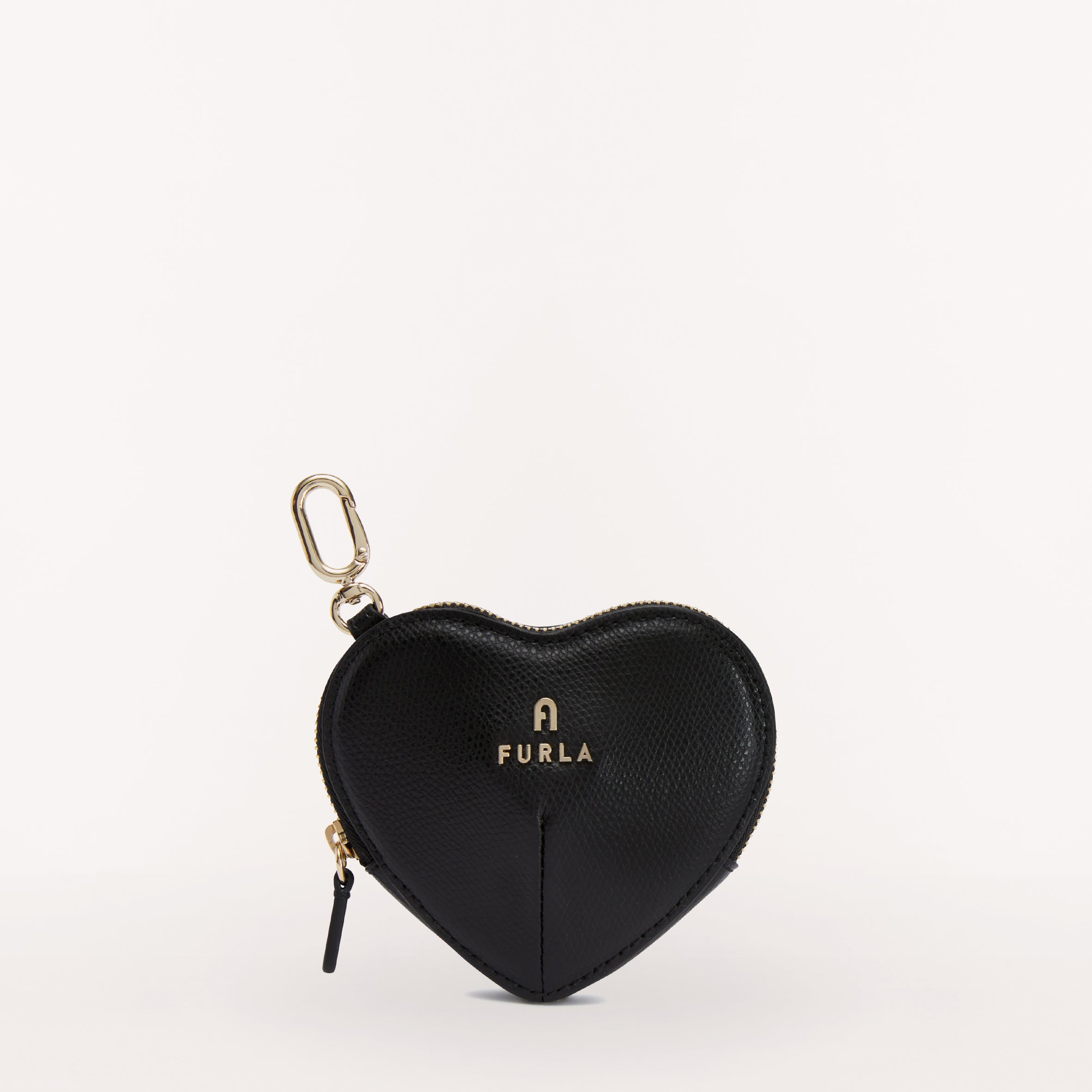 Furla Camelia Case Heart Charm Keyring Nero O6 One Size WK00126 WK00126ARE000O60001007