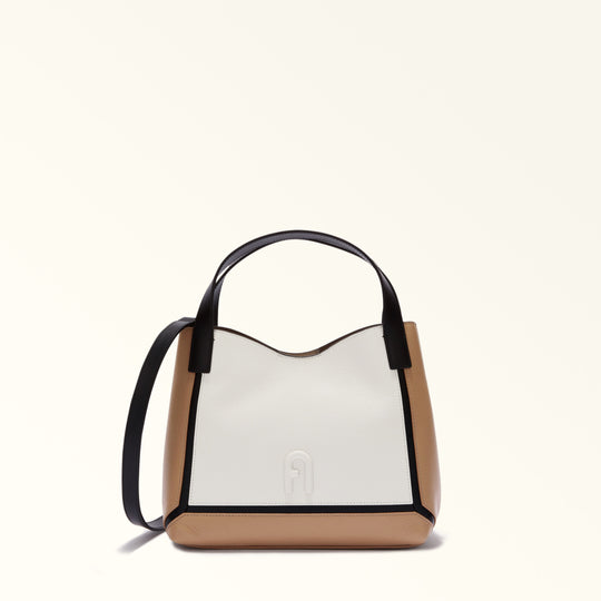 Furla Primula Hobo Bag Marshmallow/Gre/Nero S