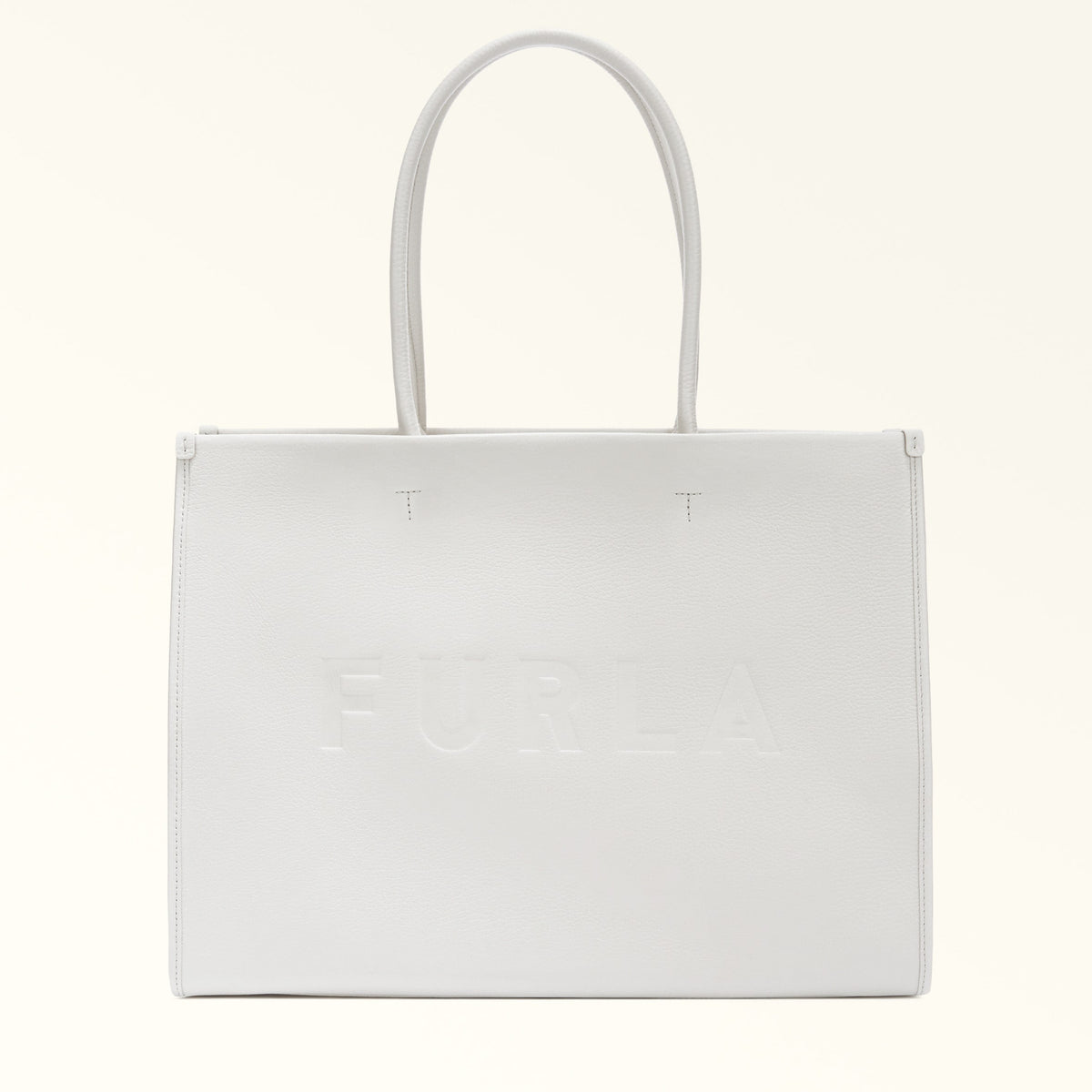 Furla Opportunity Tote Bag Marshmallow/Nero L WB01106 WB01106BX25601843S1007