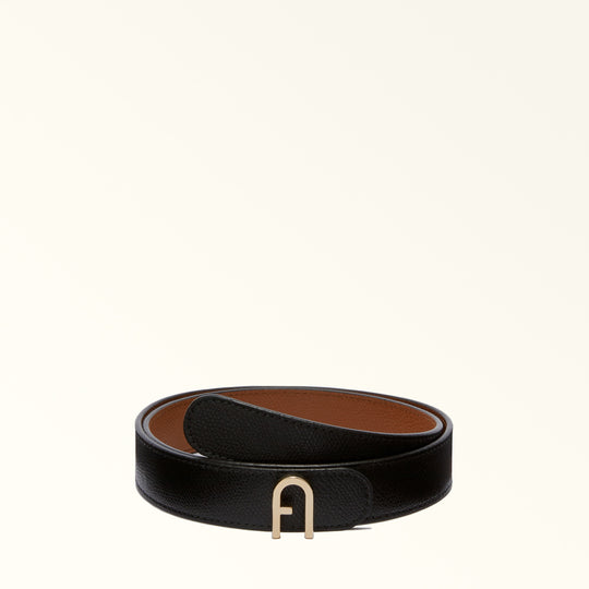 Furla Flow Reversible Belt Nero/Cognac H 90