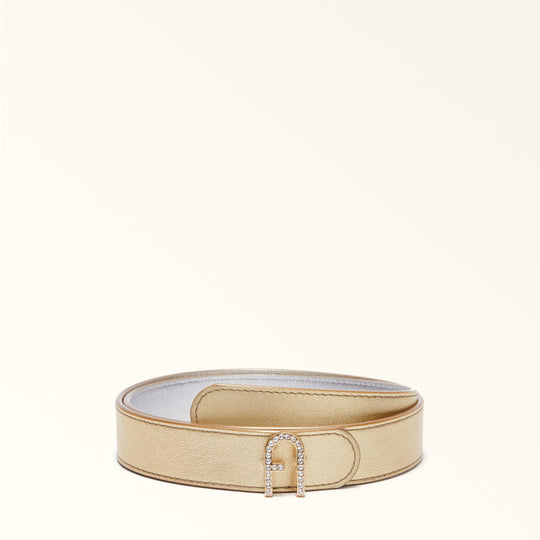 Furla Flow Reversible Belt Gold 90