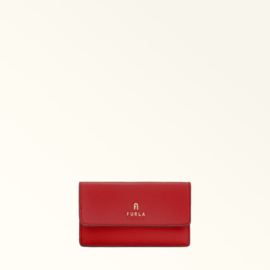 Furla Camelia Card Case Rosso Vene M