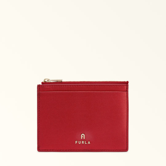 Furla Camelia Card Case Rosso Vene L