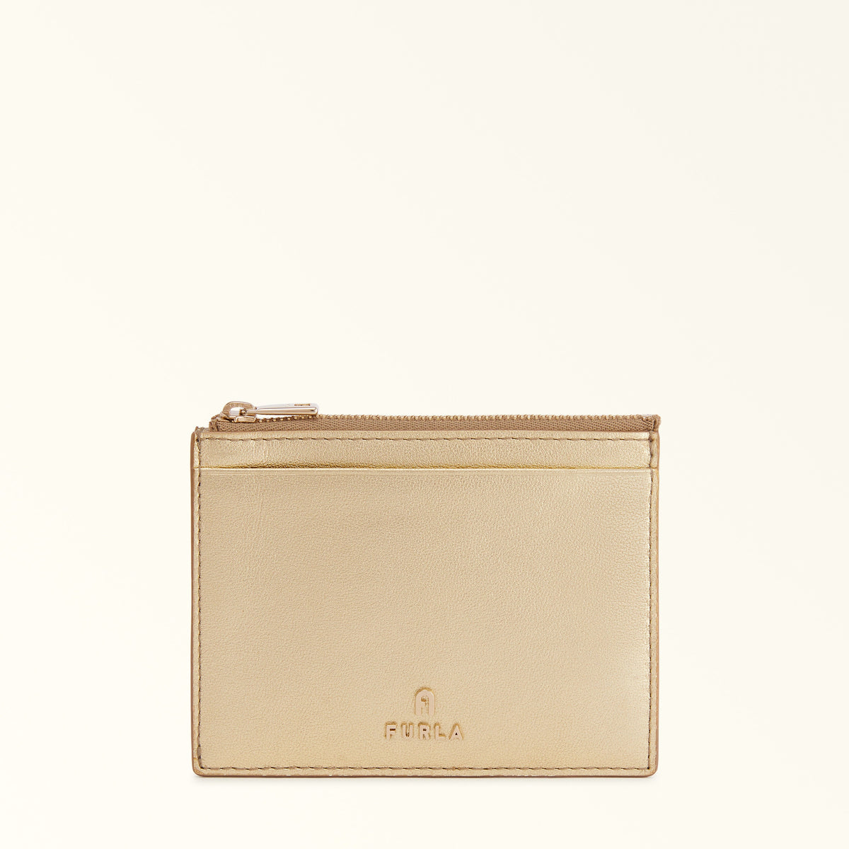 Furla Camelia Card Case Gold L WP00407 WP00407BX2658CGD001007