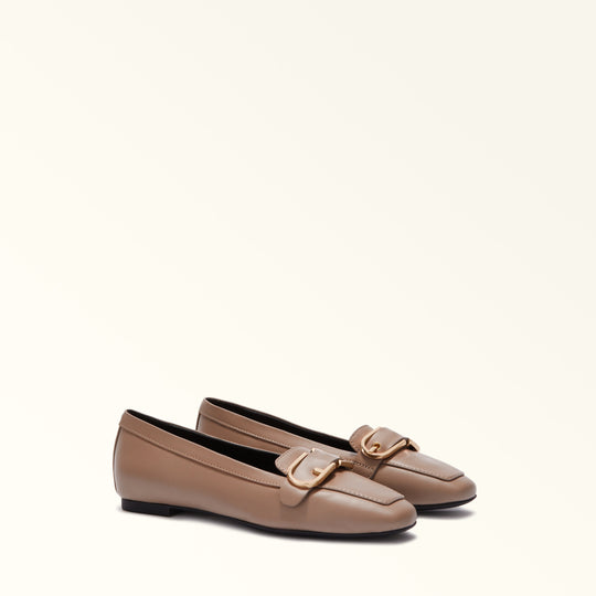 Furla Flow Ballerina Sandals Greige