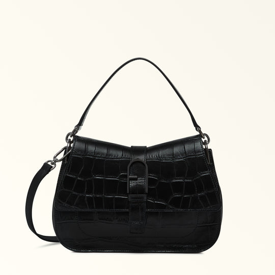 Furla Flow Top Handle Bag Nero O6 M