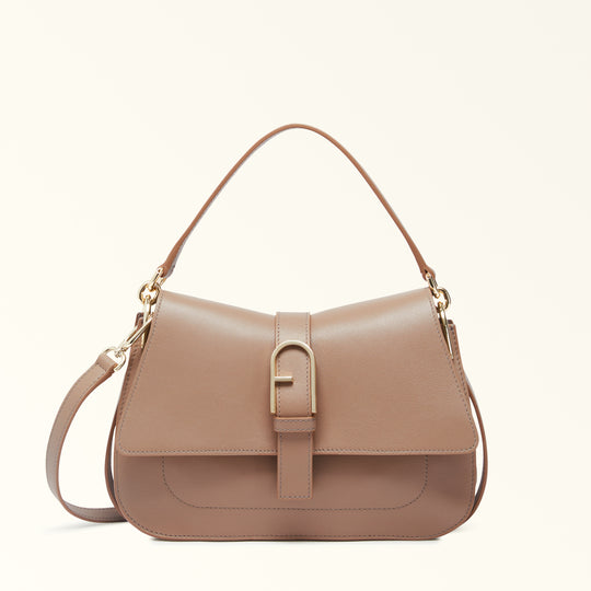 Furla Flow Top Handle Bag Greige M