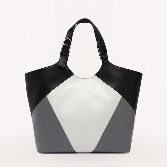 Furla Flow Tote Bag Mshmlw Soil Ner XL