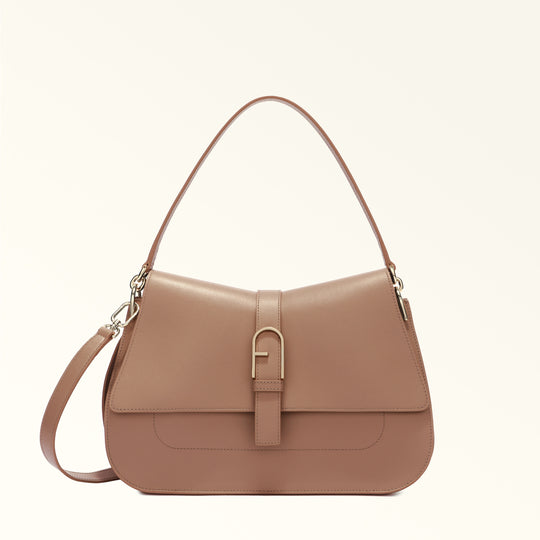 Furla Flow Top Handle Bag Greige L