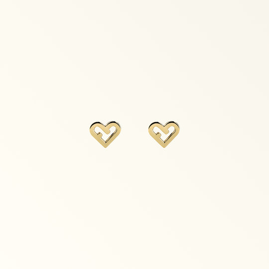 Furla Love Stud Earrings Color Oro One Size