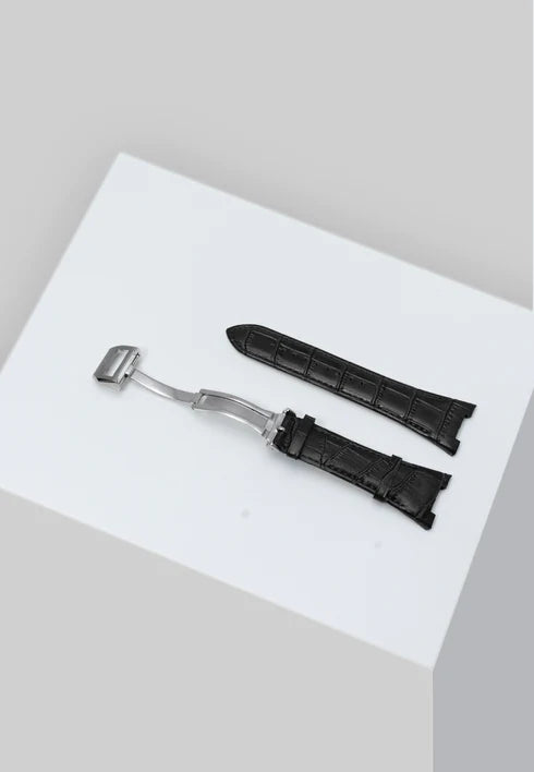 Golden Concept Apple Watch Strap Series 6 Black/Silver 40mm