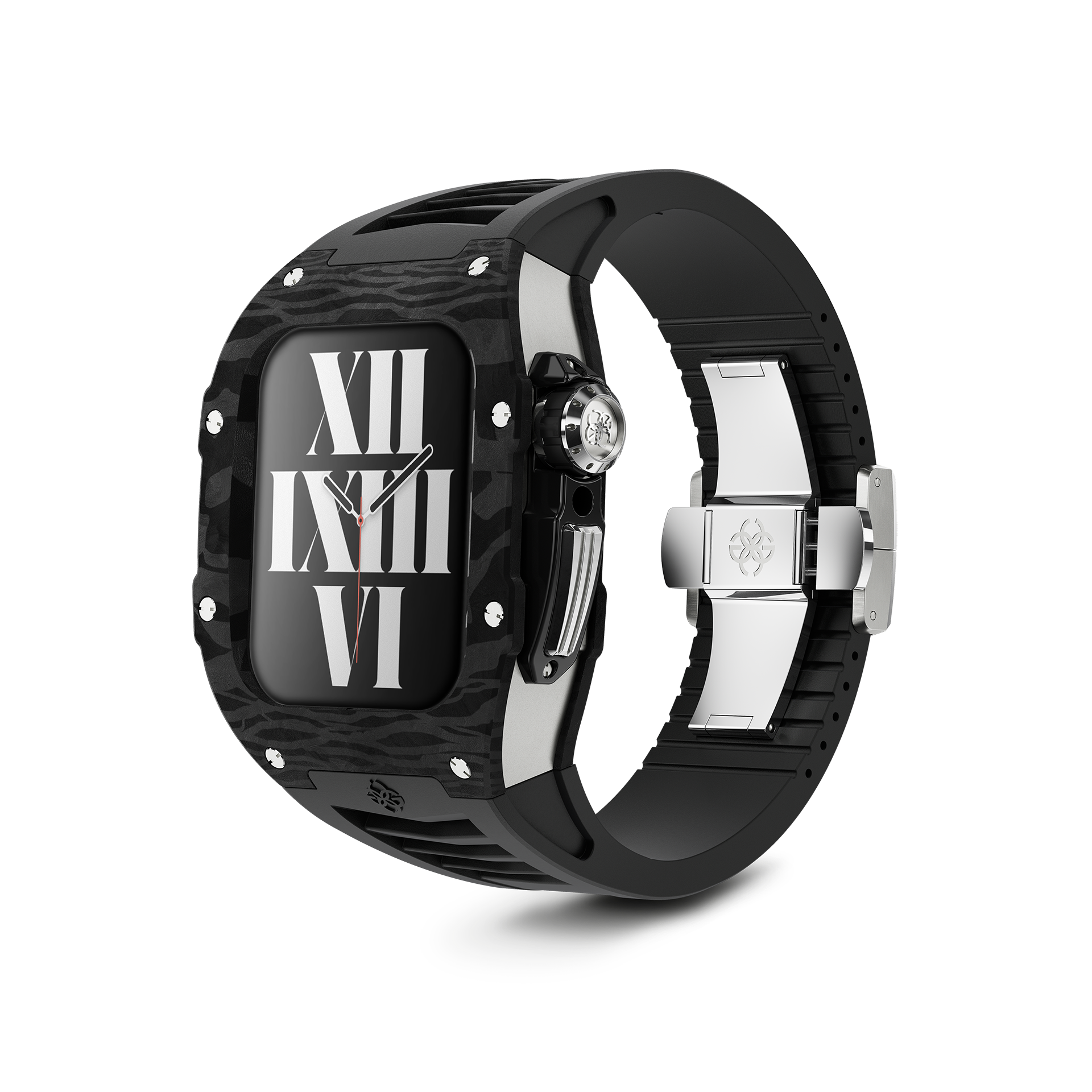 golden concept carbon & titanium black/silver 45mm apple watch cases 400054 40000003
