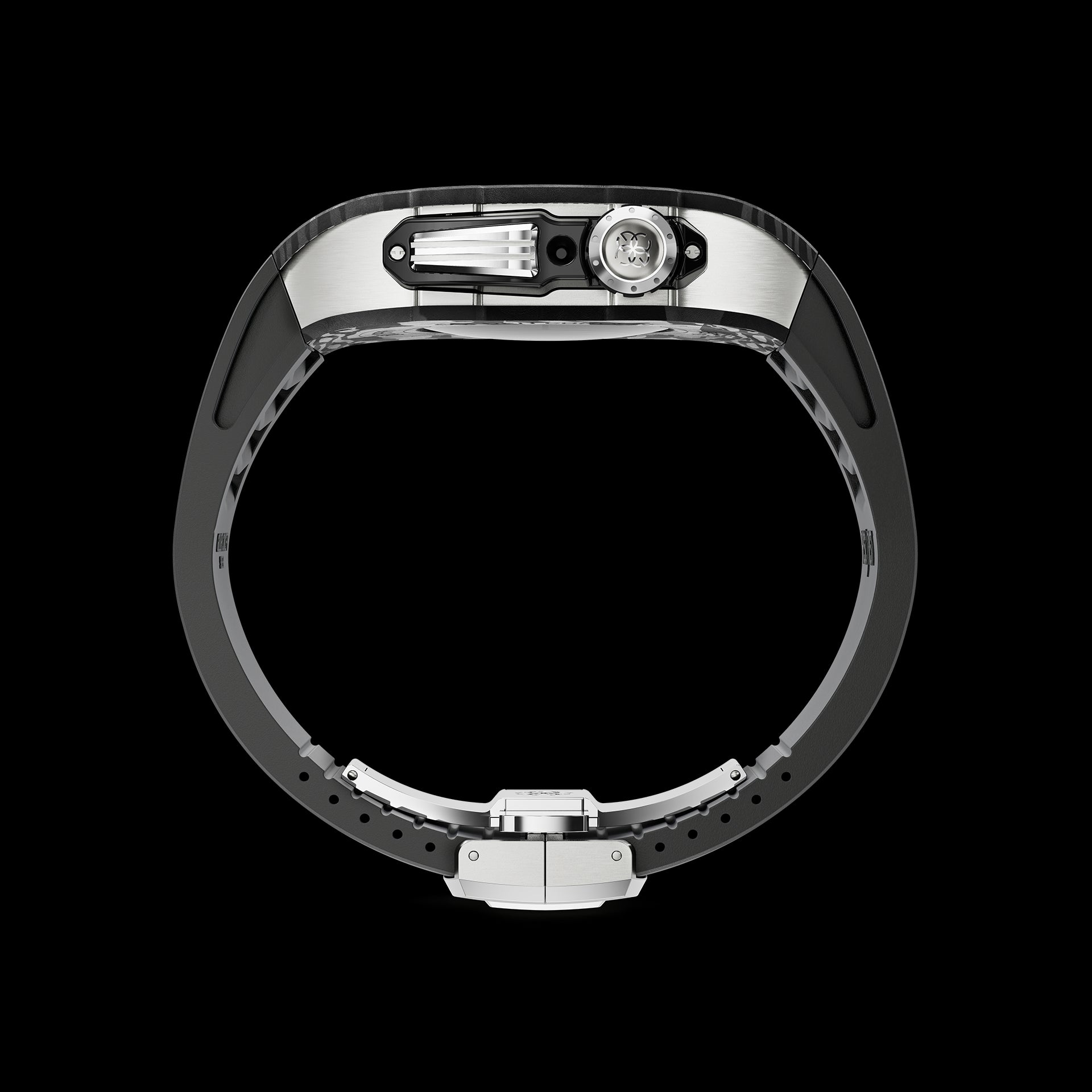 Golden Concept Apple Watch Case Black/Silver 45mm Carbon Titanium 7-Mar-23