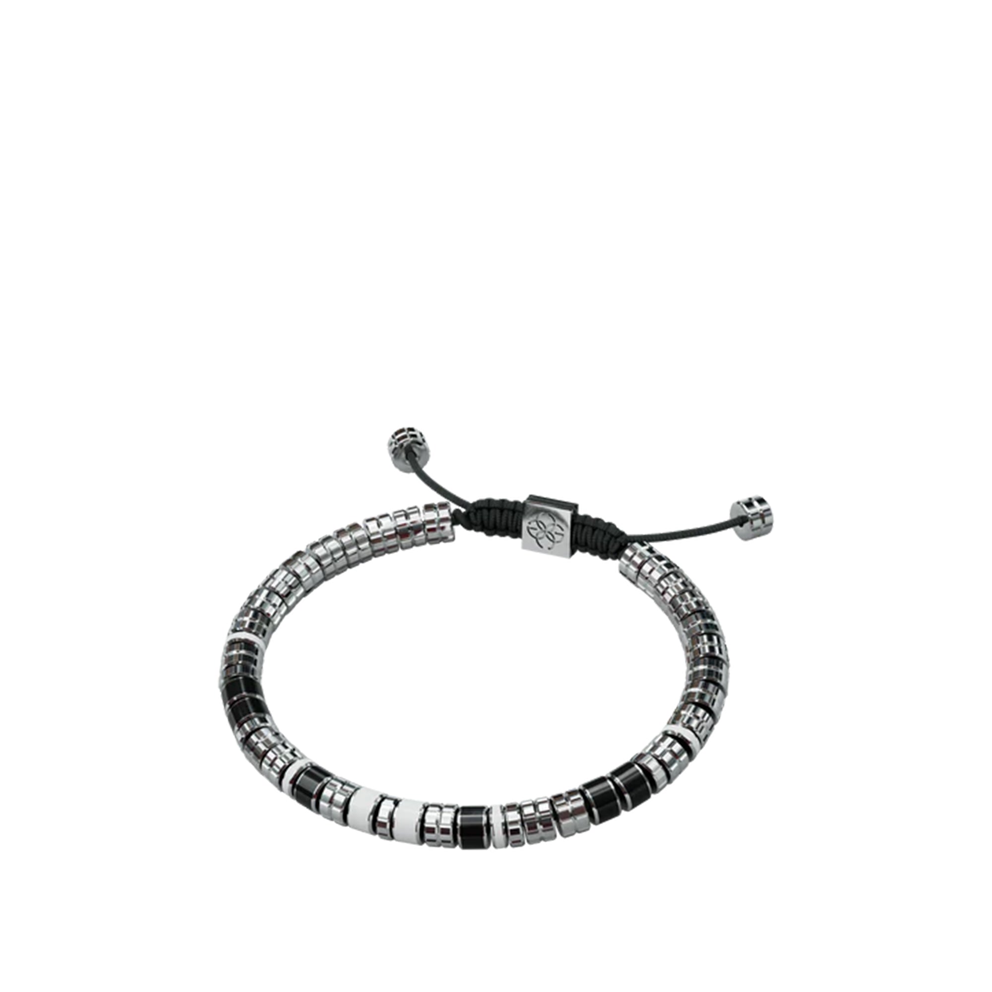 Golden Concept Bracelet Silver/White/Black 19cm/Large