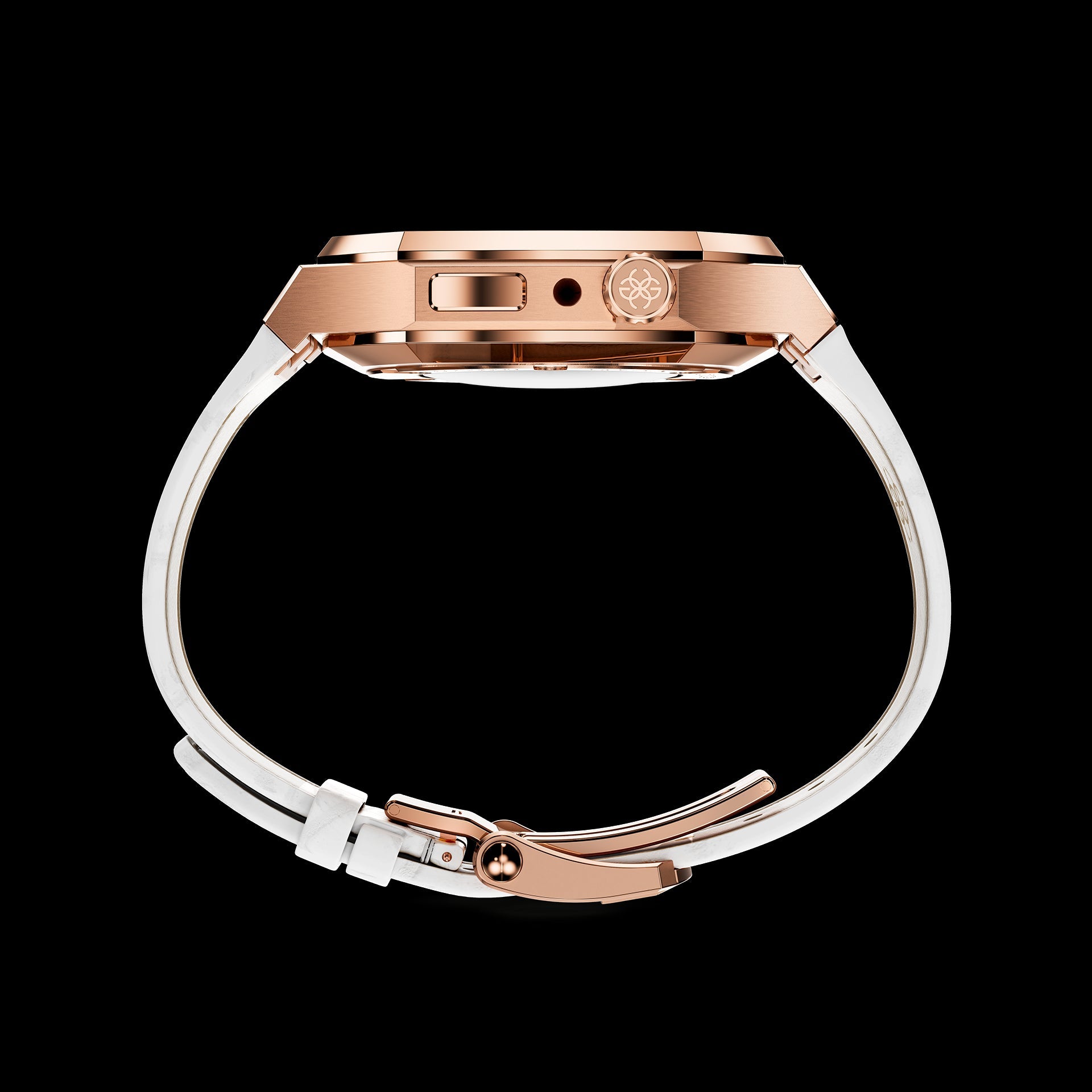 Golden Concept Apple Watch Case Rose Gold 41mm Steel Leather 7-Mar-23