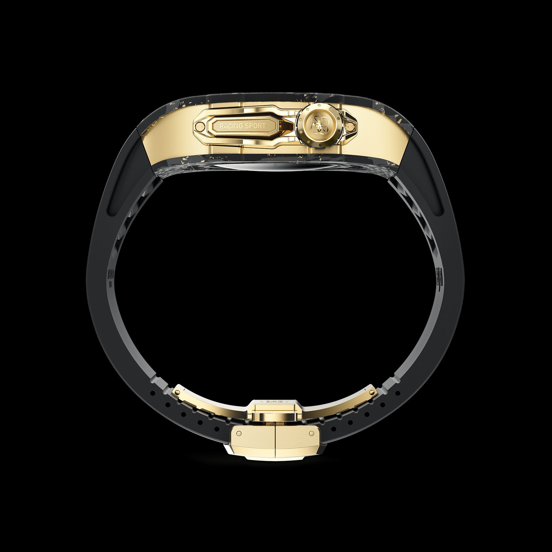Golden Concept Apple Watch Case Gold/Carbon 45mm Titaniu Crb Rub 7-Mar-23