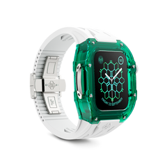golden concept nylon & rubber sapphire green/white 45mm apple watch cases 400176 40000001