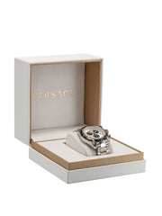 Versace Men's V Ray Mov'T Vertime Watch VE2I00321 White Silver