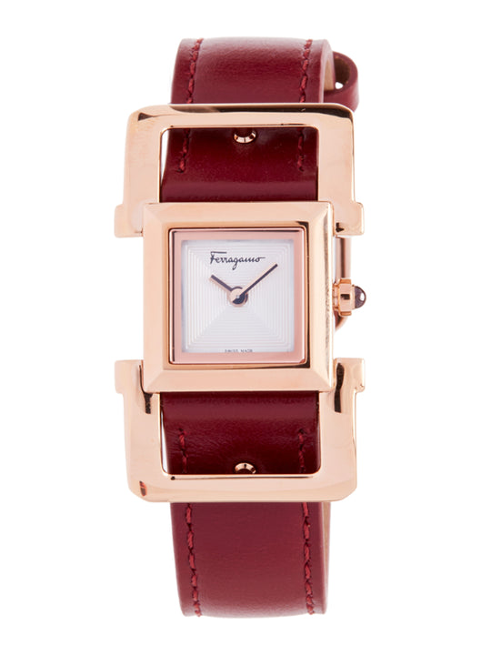 Ferragamo Ferragamo Women's Square Ingot Watch Gold/Green