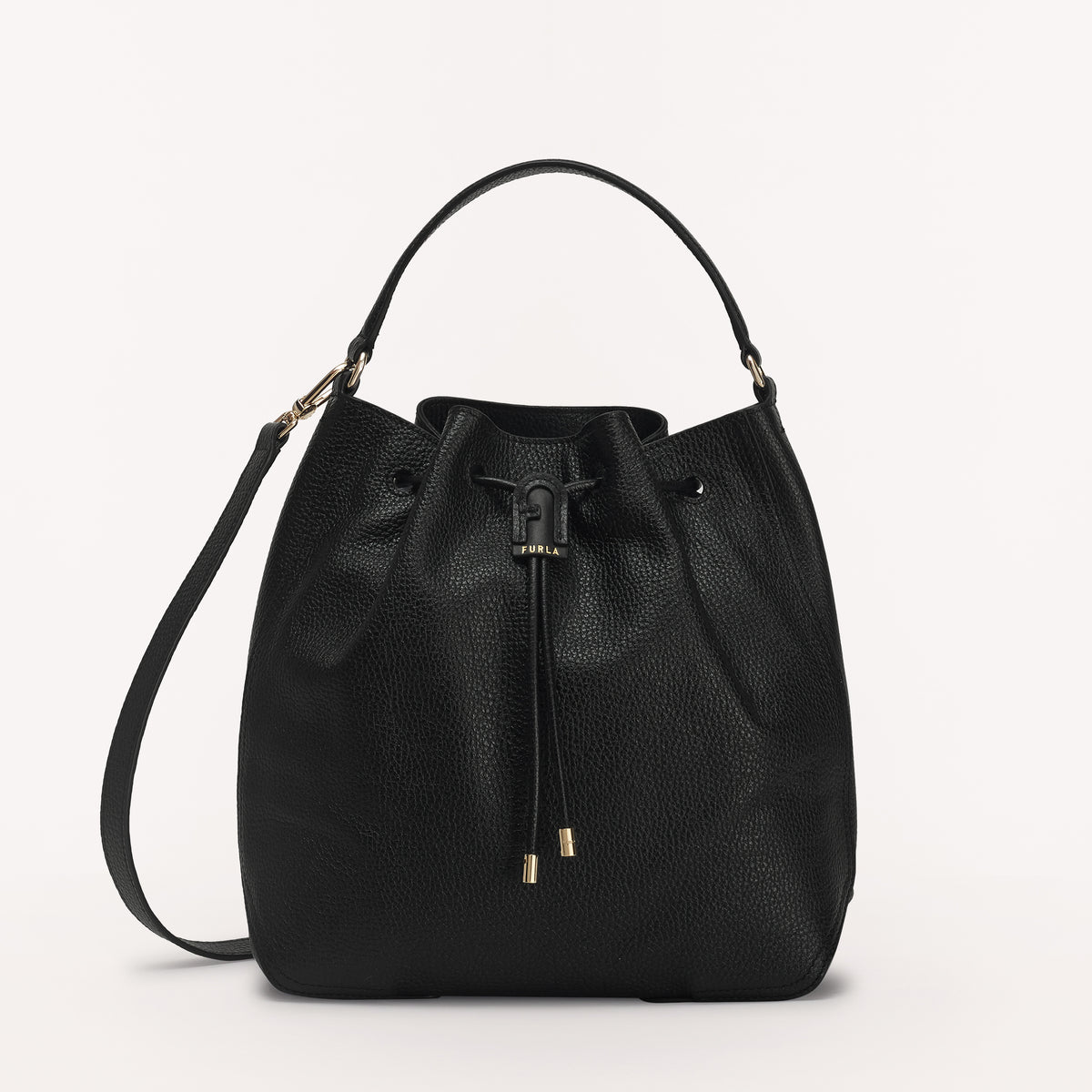 Furla Atena Drawstring Bucket Bag Nero M WB00483BX0305O60001007