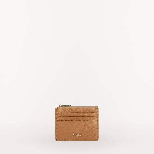 Furla Classic Card Case w/ zip Caramello f S