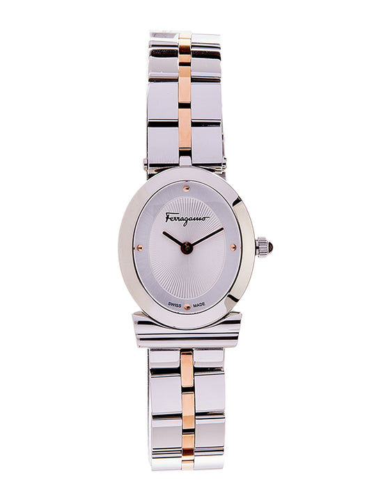 Ferragamo Ferragamo Women's Heroine Watch White/Silver/Gold