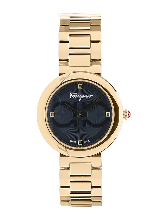 Ferragamo Ferragamo Women's Chic Watch Black/Gold