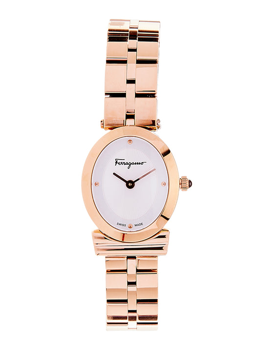 Ferragamo Heroine Watch White/Gold