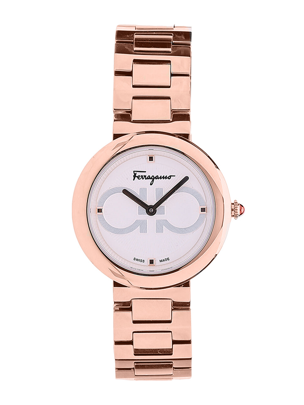 Ferragamo Women's Chic Watch White/Gold 32mm SFMF00621