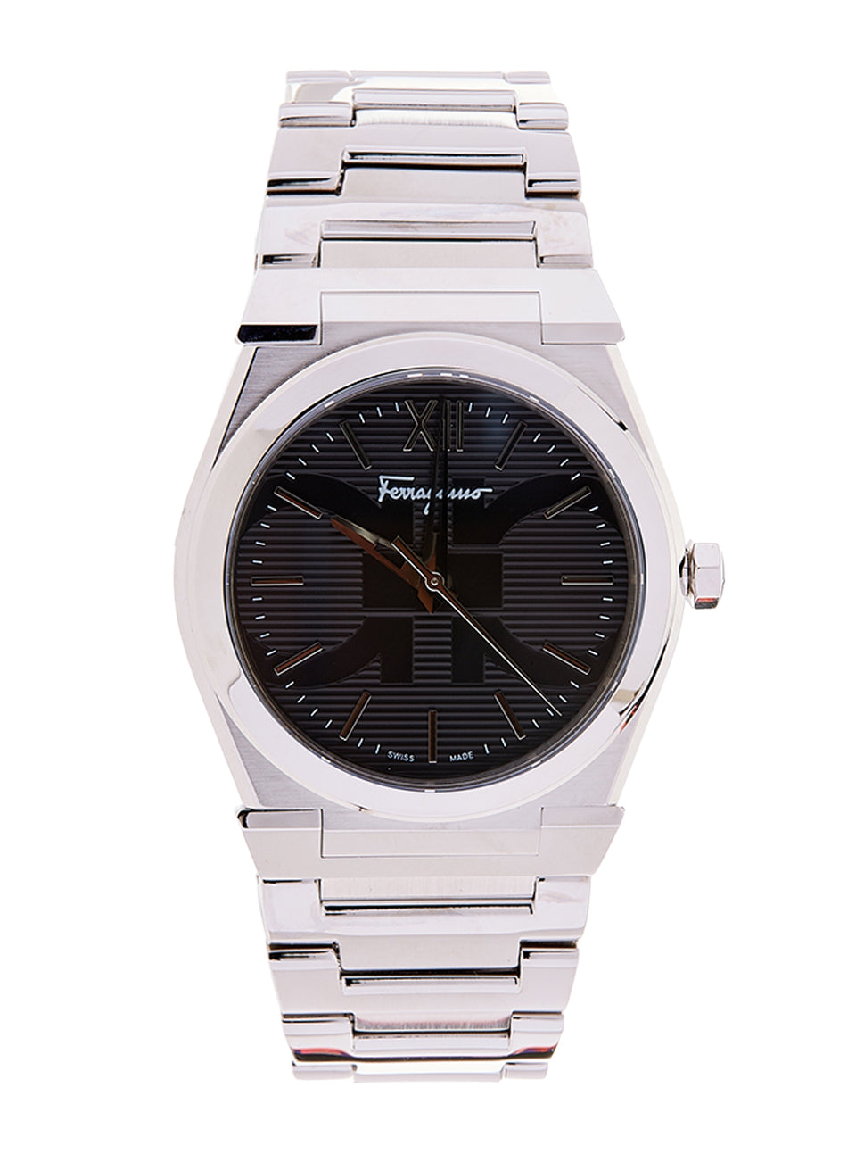 Ferragamo Men's Vega Watch Black/Silver 40mm SFYF00621