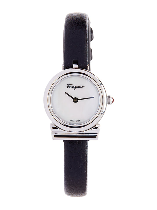 Ferragamo Ferragamo Women's Gancini Watch White/Black