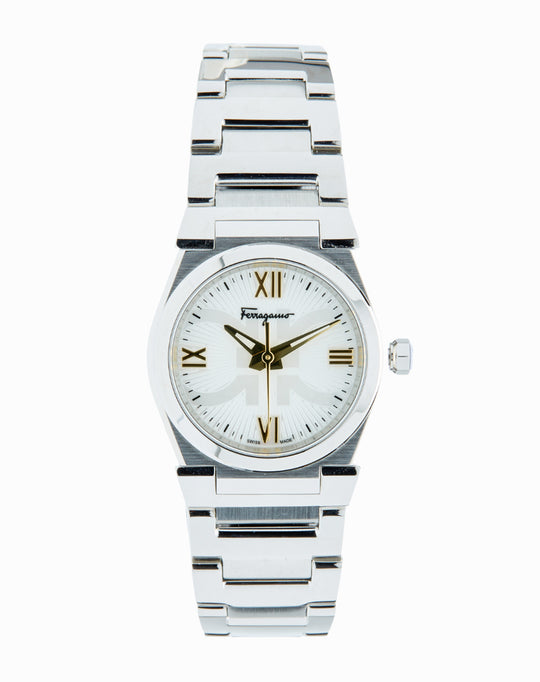 Ferragamo Ferragamo Women's Vega Watch White/Silver