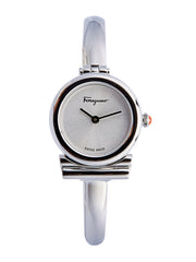 Ferragamo Women's Gancini Watch White/Silver 22mm SFIK01020