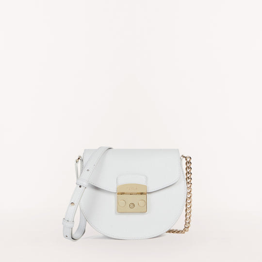 Furla Metropolis Crossbody Round Bag Color Crystal Mini