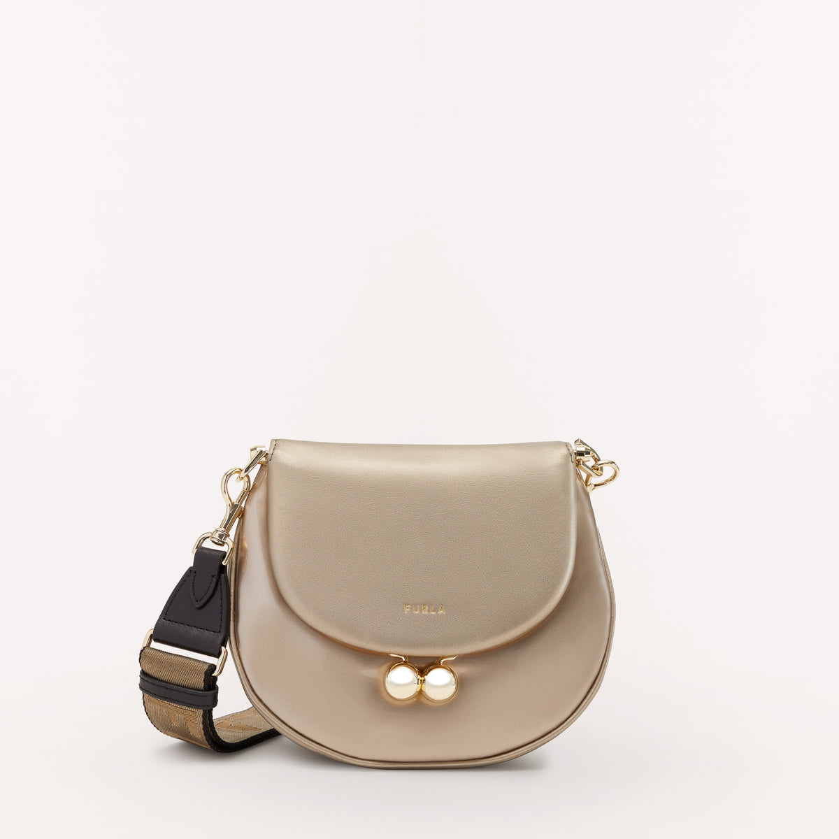 Furla Portagioia Mini Crossbody Bag Taupe Metal/Tpe Mini WB00331 WB00331BX05761009S1007