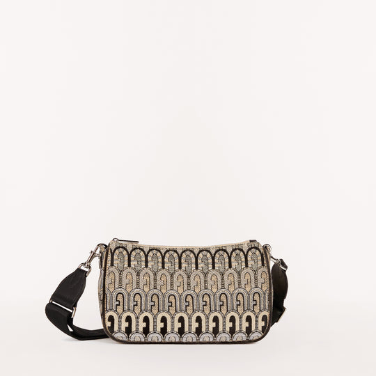 Furla Moon Shoulder Bag Toni Desert/Ner S