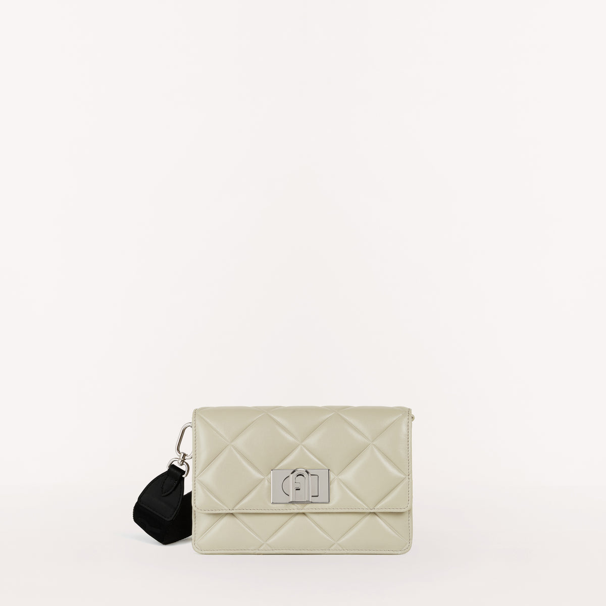 Furla 1927 Soft Mini Crossbody Bag WB00339 Marmo C & Nero One Size