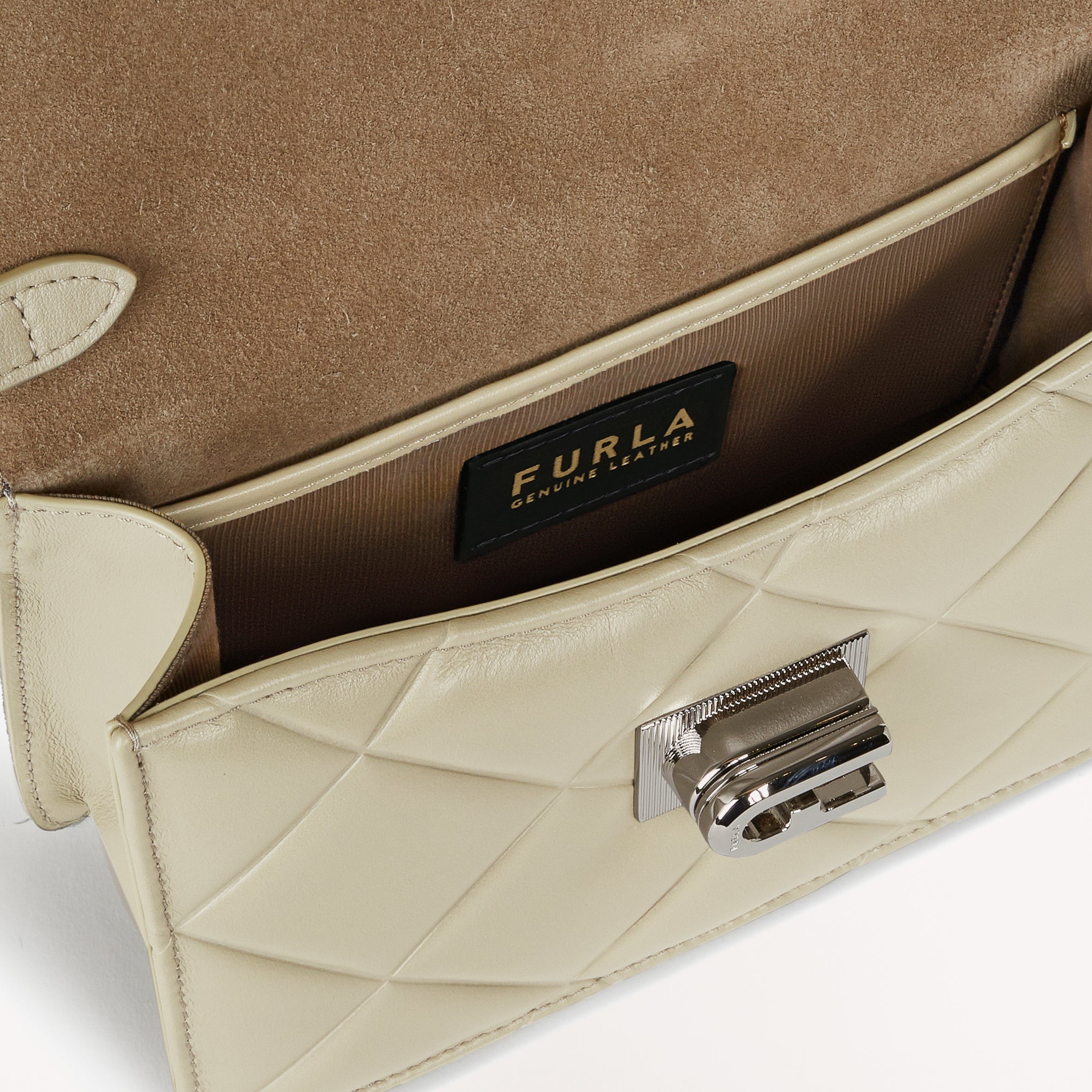 Furla 1927 Soft Mini Crossbody Bag WB00339 Marmo C & Nero One Size