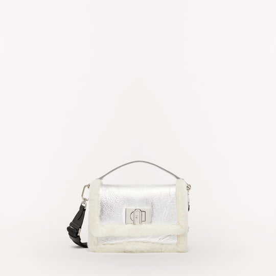 Furla 1927 Soft Mini Crossbody Bag Wht Ctn/Slv/Ner Mini