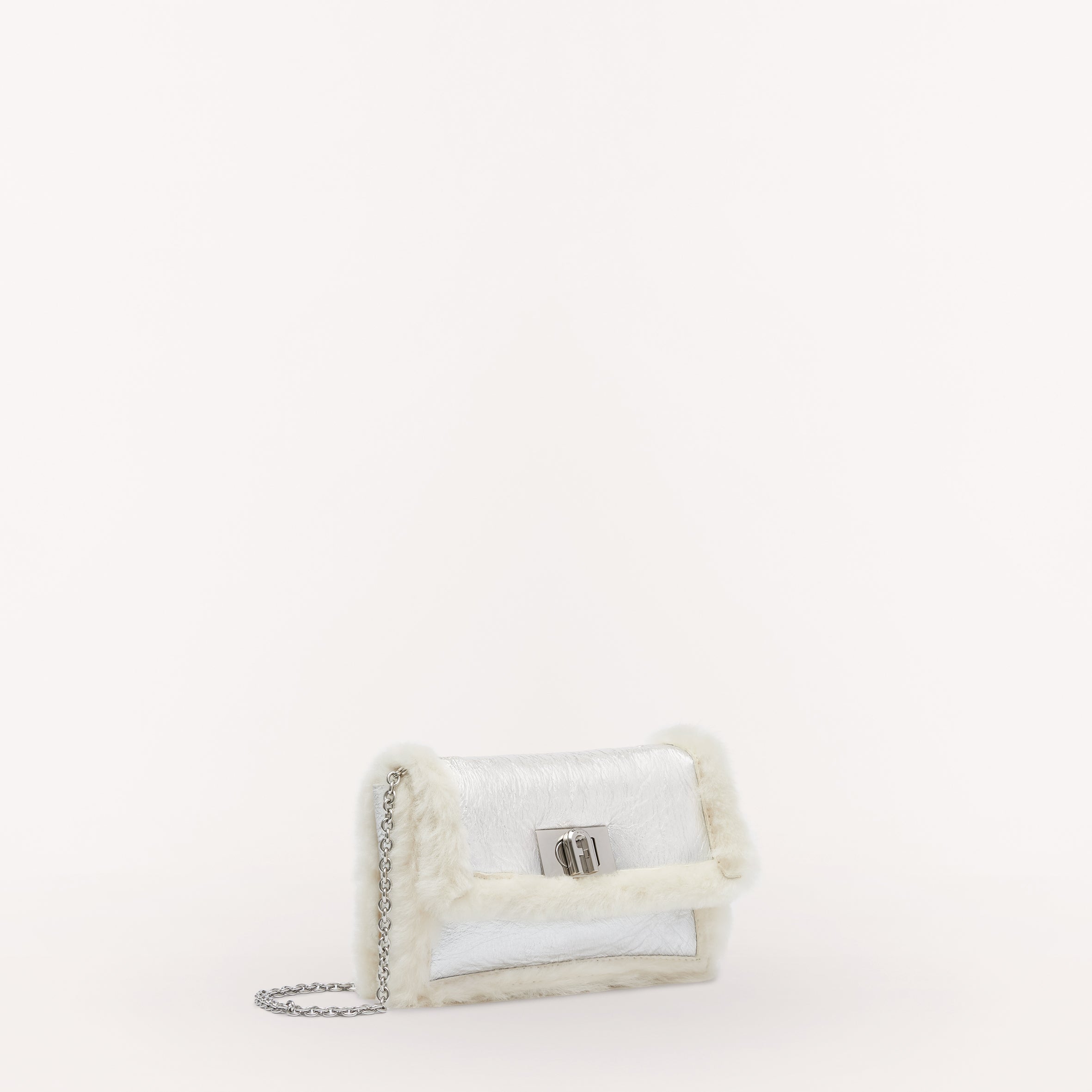 Furla 1927 Crossbody Bag Belt Bag WE00015 Wht Ctn Silver Mini WE00015BX04130933S1003