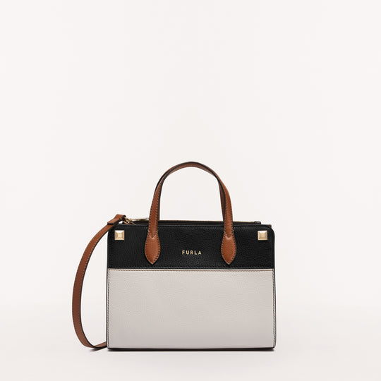 Furla Afrodite Tote Bag Perla Nero Cogn S