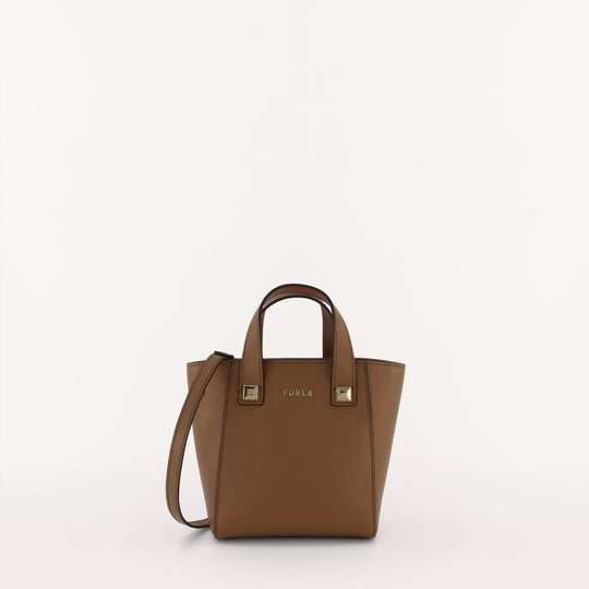 Furla Afrodite N/S Tote Bag Caramello f Mini